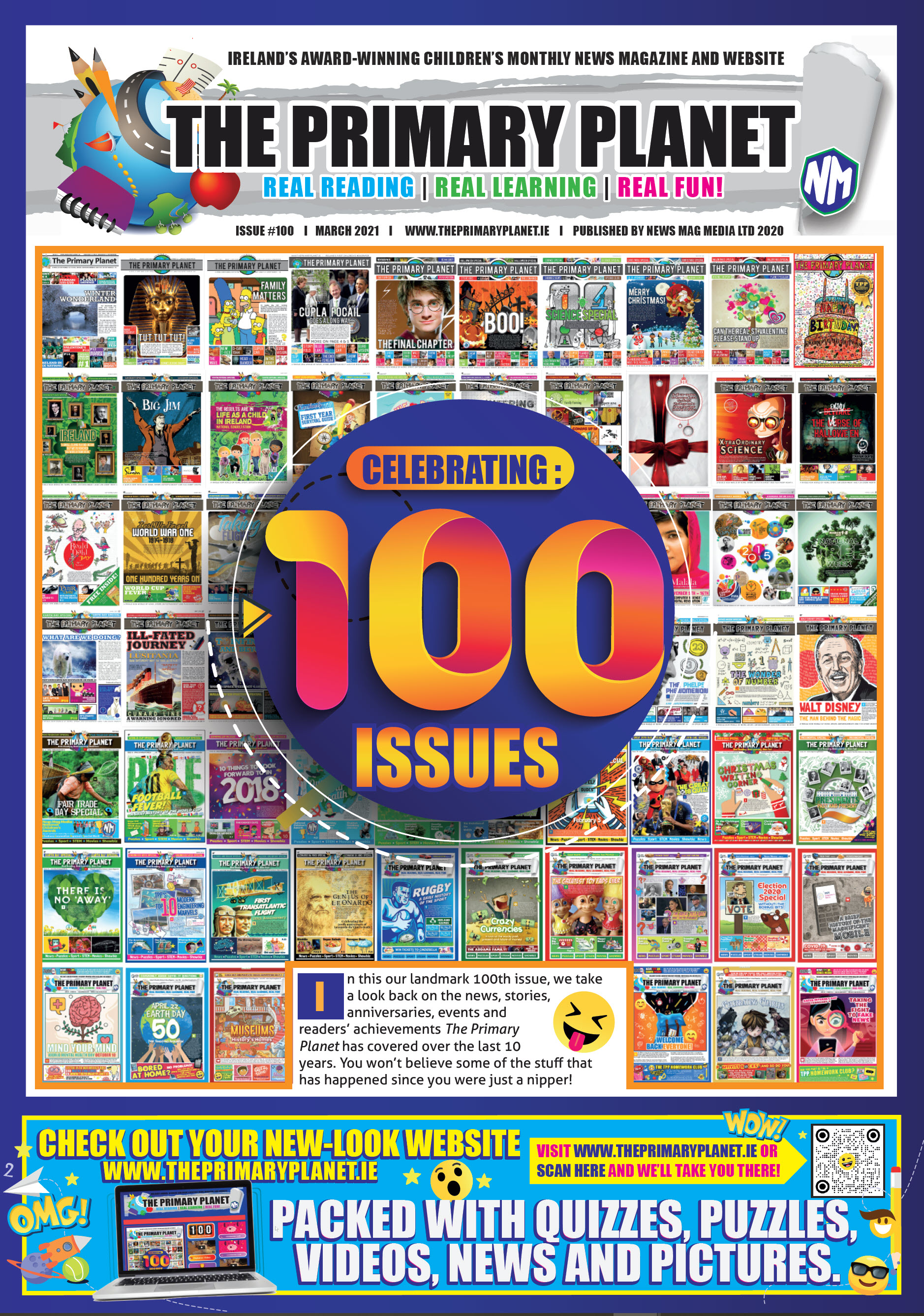 Newsbites Magazines for Schools - MARCH 2021 -- ISSUE #100! 